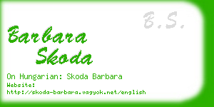 barbara skoda business card